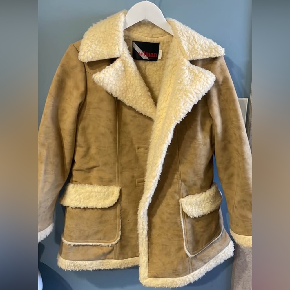 vintage Wiman sherpa-lined rancher jacket